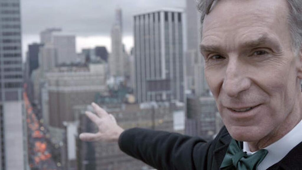 Bill Nye in the documentary 'Bill Nye: Science Guy,' gained a generation of fans with his 1990s children's science show, but now has turned to being an advocate for science in dealing with issues such as climate change and evolution. (STRUCTURE FILMS)