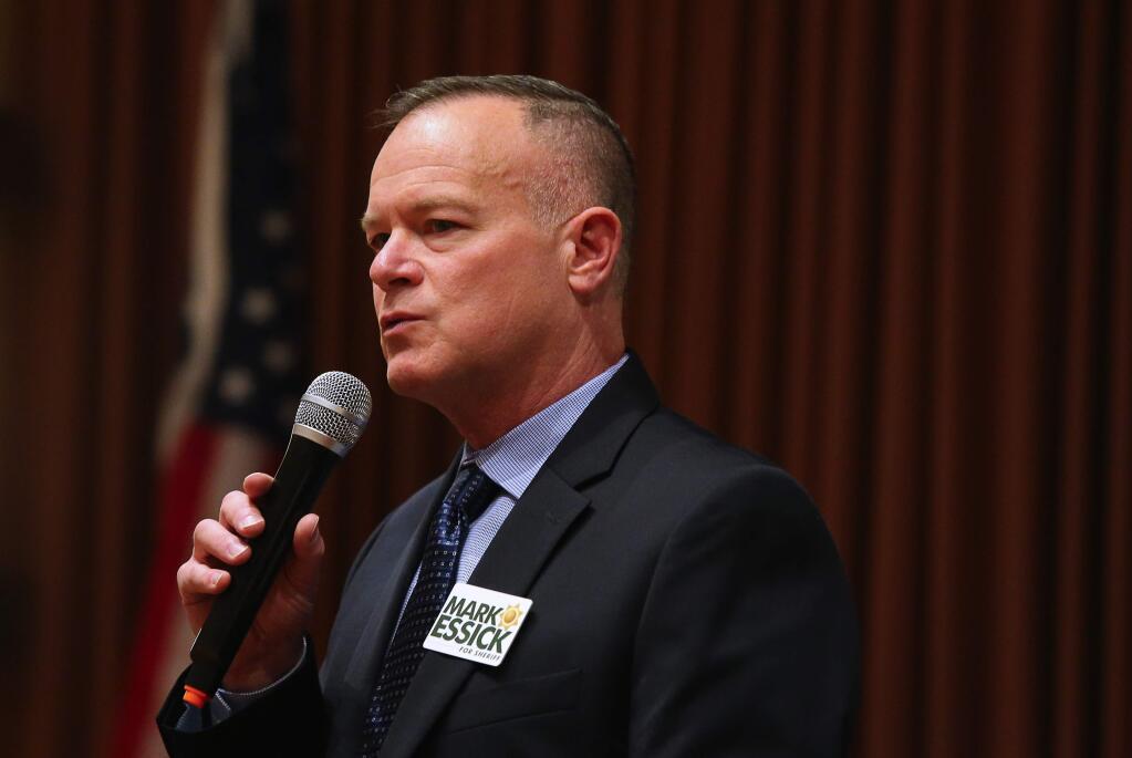 Mark Essick, a captain in the Sonoma County Sheriff's Office, was elected to succeed Sheriff Rob Giordano. (CHRISTOPHER CHUNG / The Press Democrat)