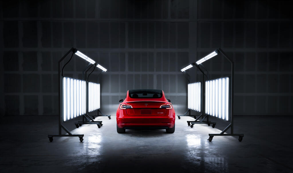Tesla Motors service centers, such as those currently in Vallejo, Corte Madera and San Rafael, offer repairs and body work for the electric vehicles. A service center is planned for Santa Rosa. (Tesla Motors)