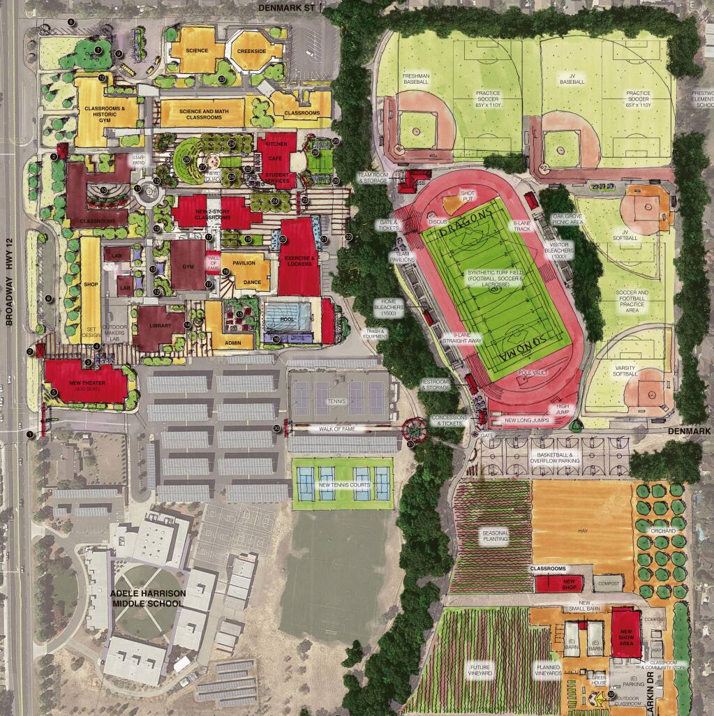 Courtesy QKAThis is a concept drawing of what Sonoma Valley High could look like some day.