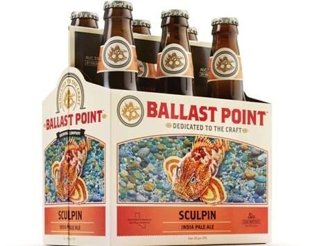 Ballast Point Sculpin India pale ale (Ballast Point Brewing & Spirits).