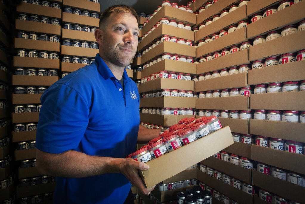 Sean Boisson, CEO of Bella Snow, in the warehouse on West Napa Street on Friday, May 6, 2022. (Robbi Pengelly/Index-Tribune)