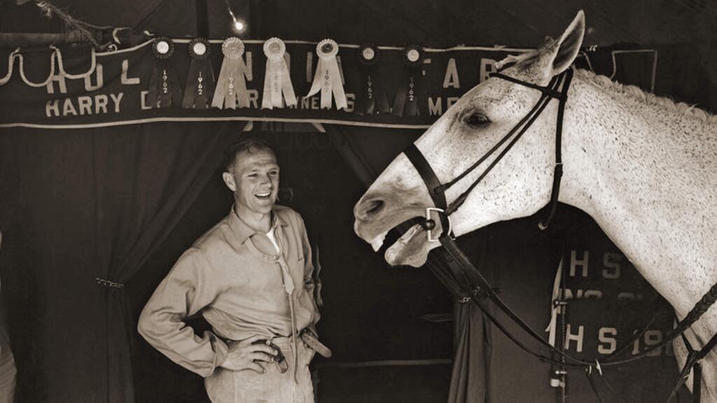 Harry deLeyer and his horse Snowman, the subjects of the documentary 'Harry & Snowman.' (FILMRISE)
