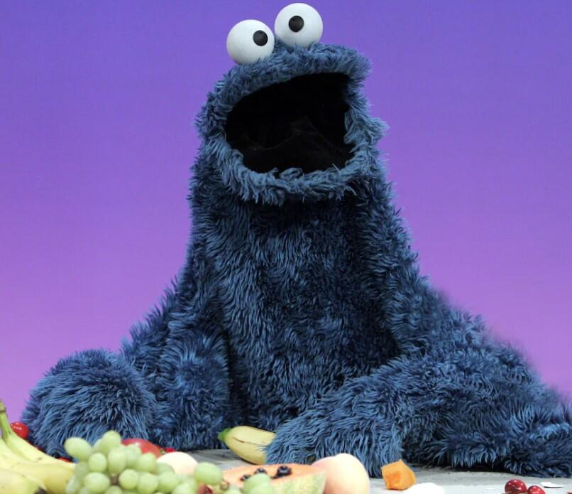 “No one calls Cookie Monster by his name, though there have been rumors that the furry blue creature does have one,” says Oliver Graves. (HBO MAX)