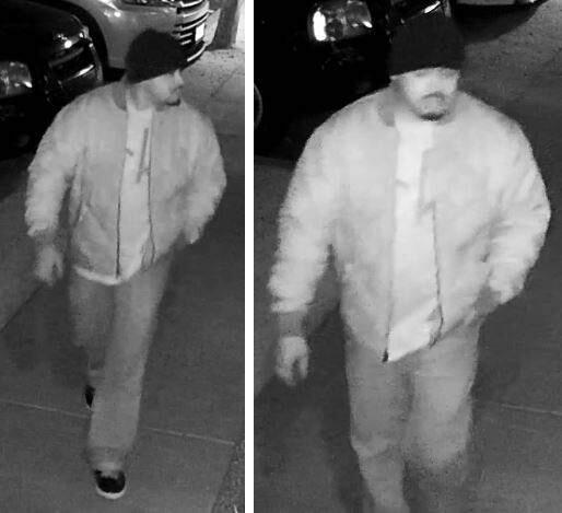 Police say surveillance footage shows a man suspected of sexually assaulting a woman in an apartment complex on the 1000 block of Jennings Ave. in Santa Rosa. Anyone with information about the case is asked to call the Domestic Violence/Sexual Assault tip line at (707) 543-4040. (Santa Rosa Police Department)