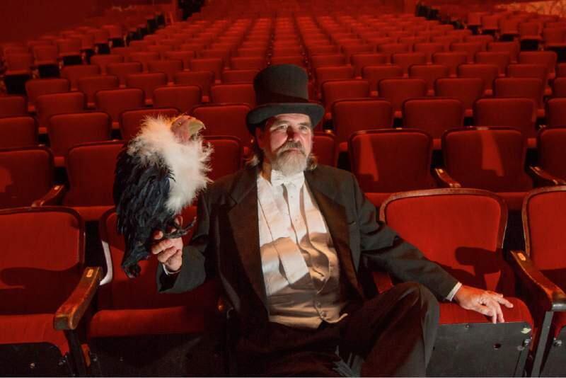 Culture vulture: Roger Rhoten, above in Halloween magician garb, has been keeping the Sebastiani Theatre going for a quarter century.