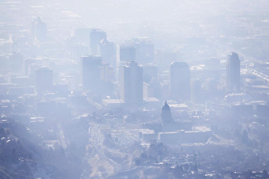 Smog covers Salt Lake City on Jan. 18. (RAVELL CALL / Deseret News)