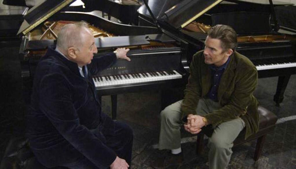 Ethan Hawke, right, with the subject of his documentary, 'Seymour: An Introduction,' Seymour Bernstein, the pianist, educator and philosopher about art and music. (ROOM 5 FILMS)