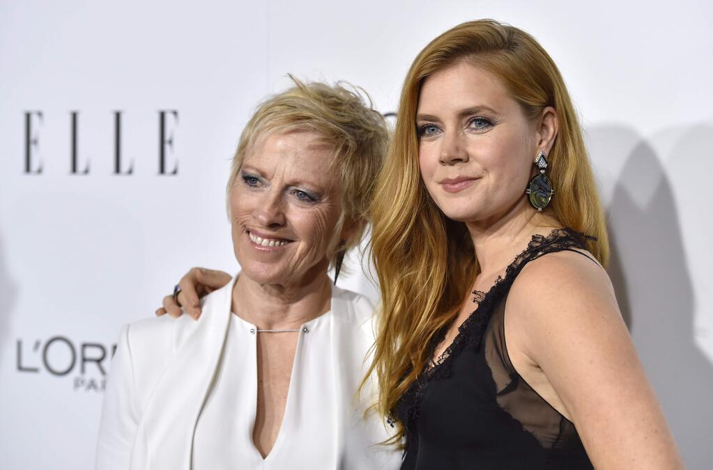 Amy Adams, right, and her mother Kathryn Adams arrive at the 23rd annual ELLE Women in Hollywood Awards at the Four Season Hotel on Monday, Oct. 24, 2016, in Los Angeles. (Photo by Jordan Strauss/Invision/AP)