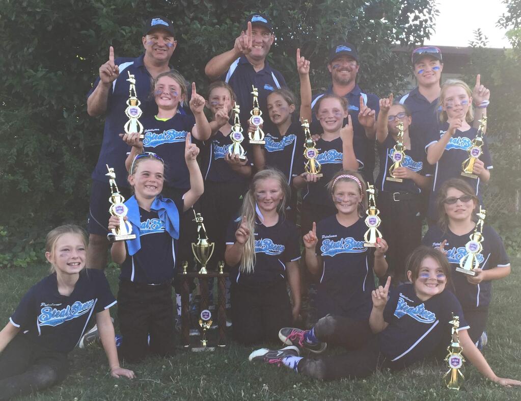 SUBMITTED PHOTOThe Steal Breeze under-8 softball team concluded its season by winning the Capitol Sports Association Tournament in Napa.