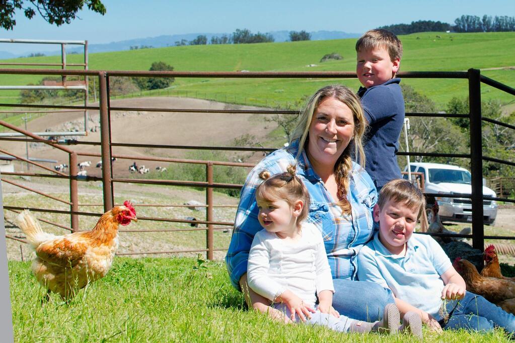 Jesscia McIsaac is a Tomales farmer who founded 'Pasture Fresh Eggs.'