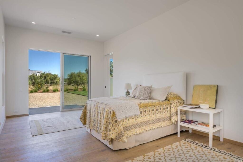 Sliding glass doors in a bedroom at 19205 Orange Ave., Sonoma. Property listed by Donald Van de Mark/Sotheby's International Realty. (Courtesy of BAREIS MLS)