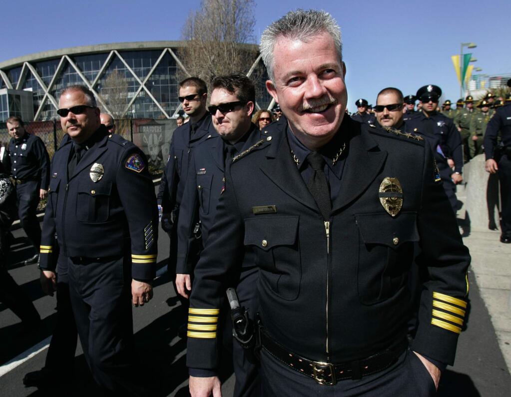 Rohnert Park police chief Brian Masterson in April 2009. (PD FILE)