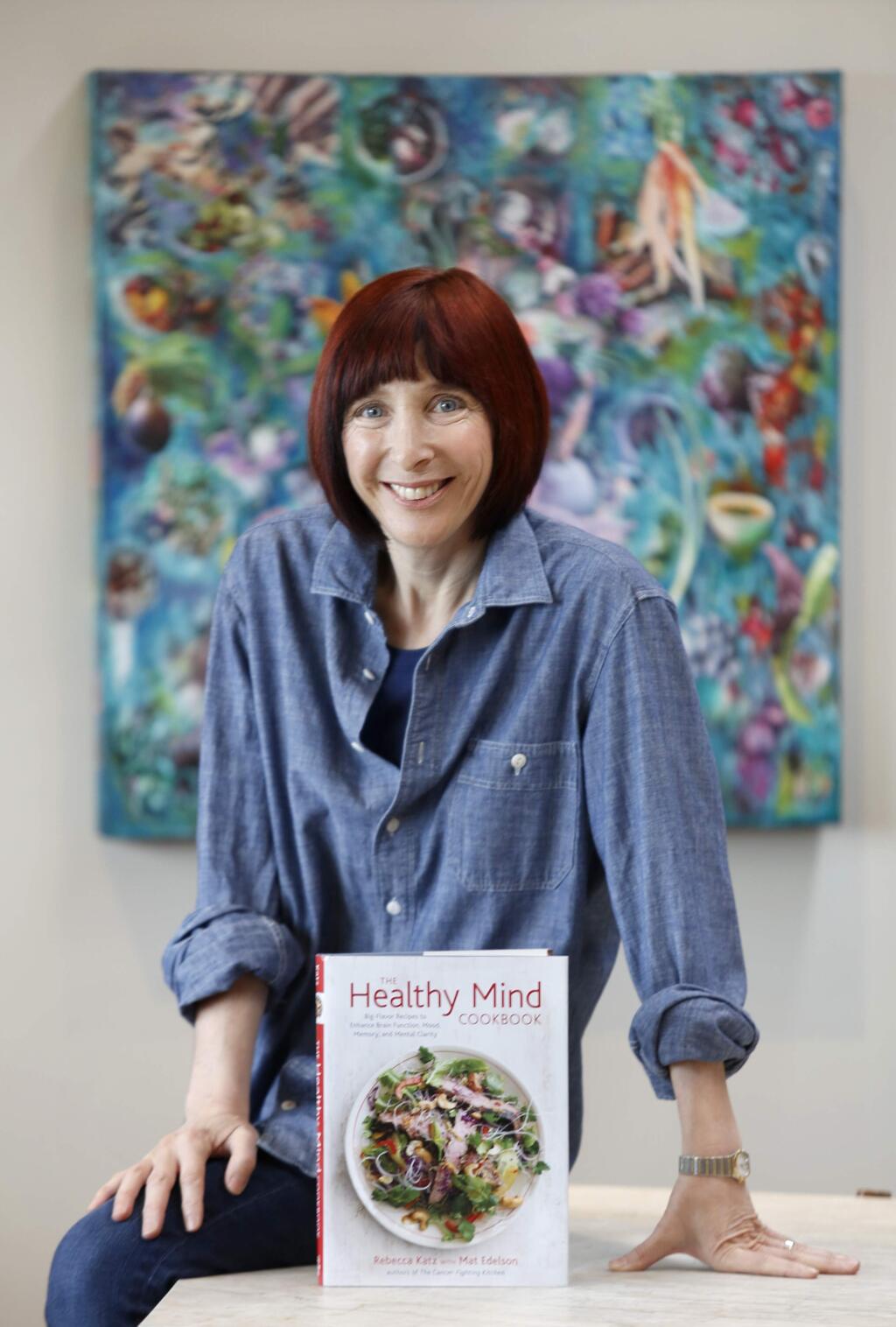 Rebecca Katz is the author of the new cookbook 'The Healthy Mind'. Photo taken at her home on Thursday, February 5, 2015 in San Rafael, California . (BETH SCHLANKER/ The Press Democrat)
