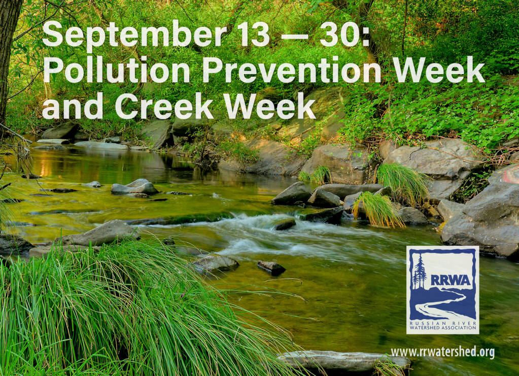 Each September cleanup events are organized to bring volunteers together to clean up trash and debris from beaches, rivers, and creeks. These events will not take place due to the restrictions around COVID-19, but there are still many ways to participate and make a difference in your community. ( Cover photo - Urban Creek Guide Brochure -RRWA)
