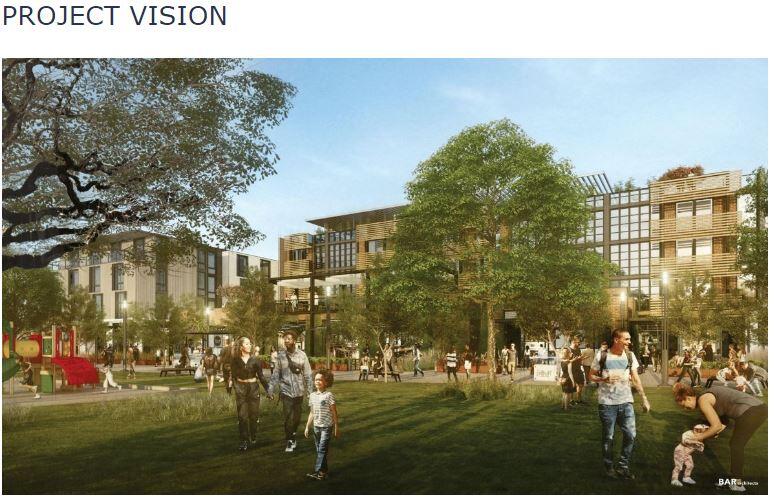 A rendering of the proposed civic center project by the Robert Green Development Co., which was abandoned following the development agreement’s expiration on June 30, 2022. (Town of Windsor website)