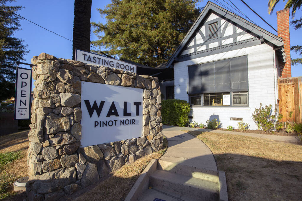 Walt Wines, at 380 First St. W., is among four of 22 tasting rooms in the Plaza area to have received a use permit under the 2019 tasting-room ordinance. (Robbi Pengelly/Index-Tribune)