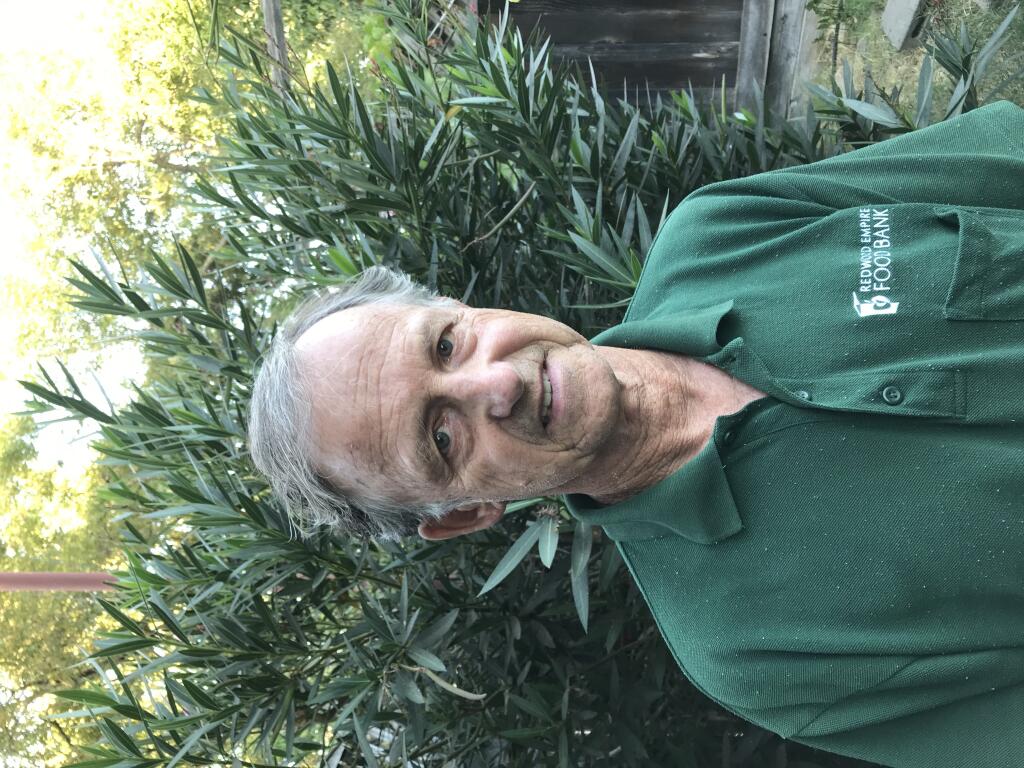 Walt Basinger, volunteer lead, Redwood Empire Food Bank