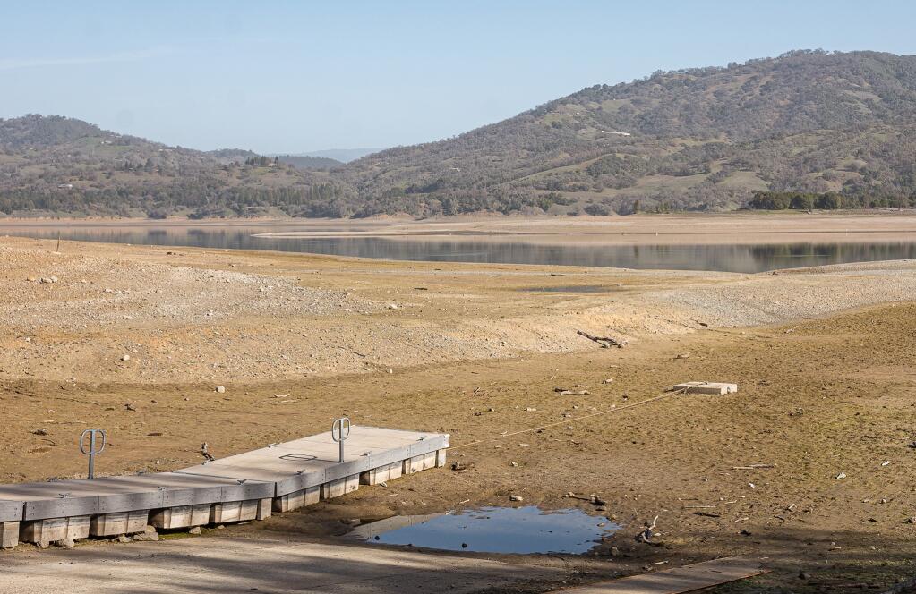 Lake Mendocino is currently at a historic low. (Jak Wonderly, Sonoma Water)