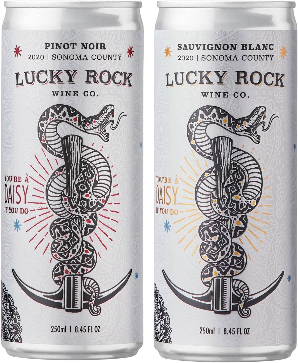 Tincknell & Tincknell helped market the launch of Aaron and Jessie Inman’s Santa Rosa-based Lucky Rock Wine Co. in 250-milliliter aluminum cans in 2021. (courtesy of Tincknell & Tincknell)