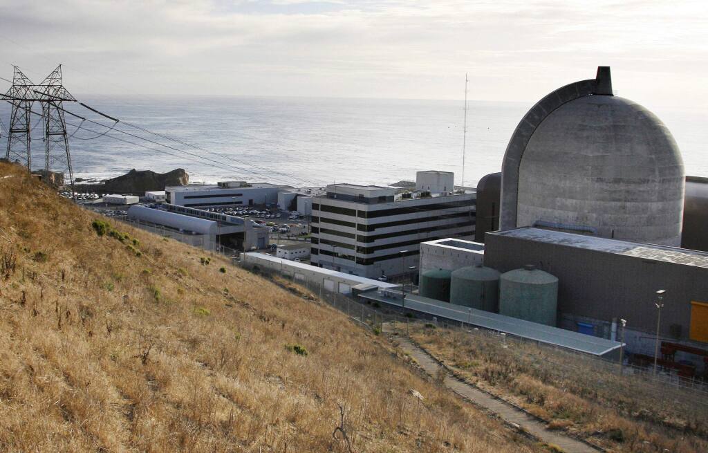FILE - This Nov. 3, 2008, file photo, shows one of Pacific Gas and Electric's Diablo Canyon Power Plant's nuclear reactors in Avila Beach on California's central coast. Pacific Gas & Electric Co. and environmental groups said Tuesday, June 21, 2016, that they've reached an agreement that will close the Diablo Canyon plant, California's last nuclear power plant, by 2025. The accord would resolve disputes about the plant that helped fuel the anti-nuclear movement nationally. (AP Photo/Michael A. Mariant, File)