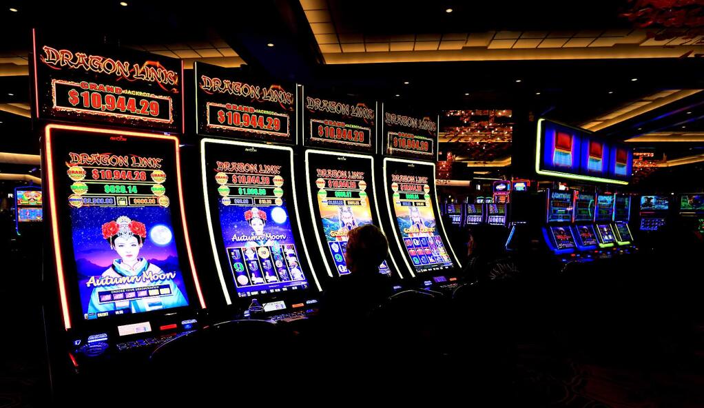 Customers play electronic slots at the Graton Resort and Casino in Rohnert Park, Friday, Nov. 16, 2018. (Kent Porter / The Press Democrat file)