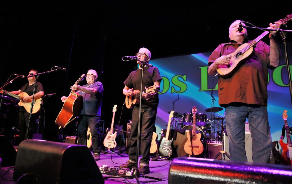 Los Lobos performs at the Raven Performing Arts Theater in Healdsburg on Saturday, Jan. 12, 2019. (WILL BUCQUOY/ FOR THE PD)