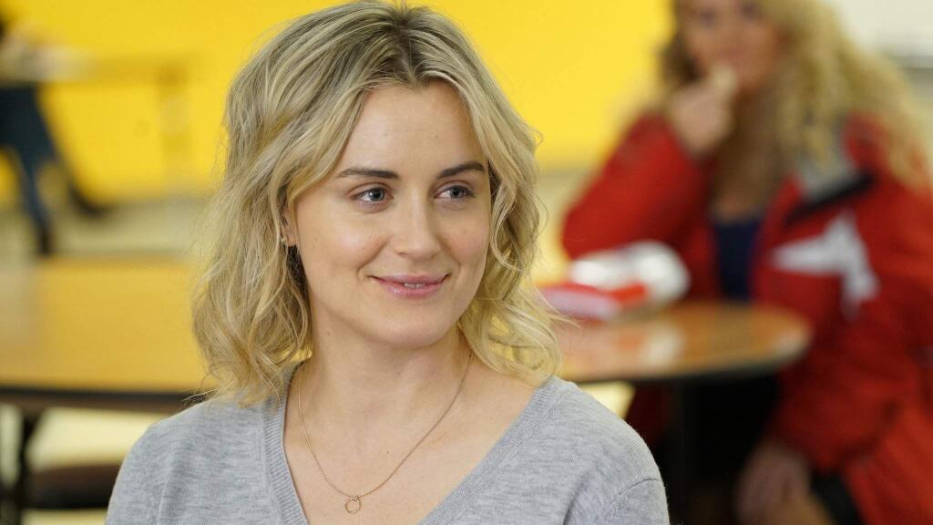 Taylor Schilling stars in 'Family' as a tactless workaholic who needs to connect with her humanity babysitting her niece. (FILM ARCADE)