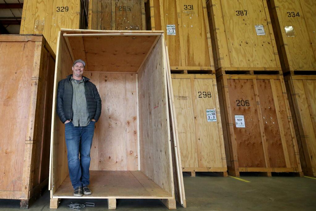 Donald Lawson of Redwood Moving and Storage at the warehouse in Santa Rosa on Tuesday, January 14, 2020. (BETH SCHLANKER/ The Press Democrat)
