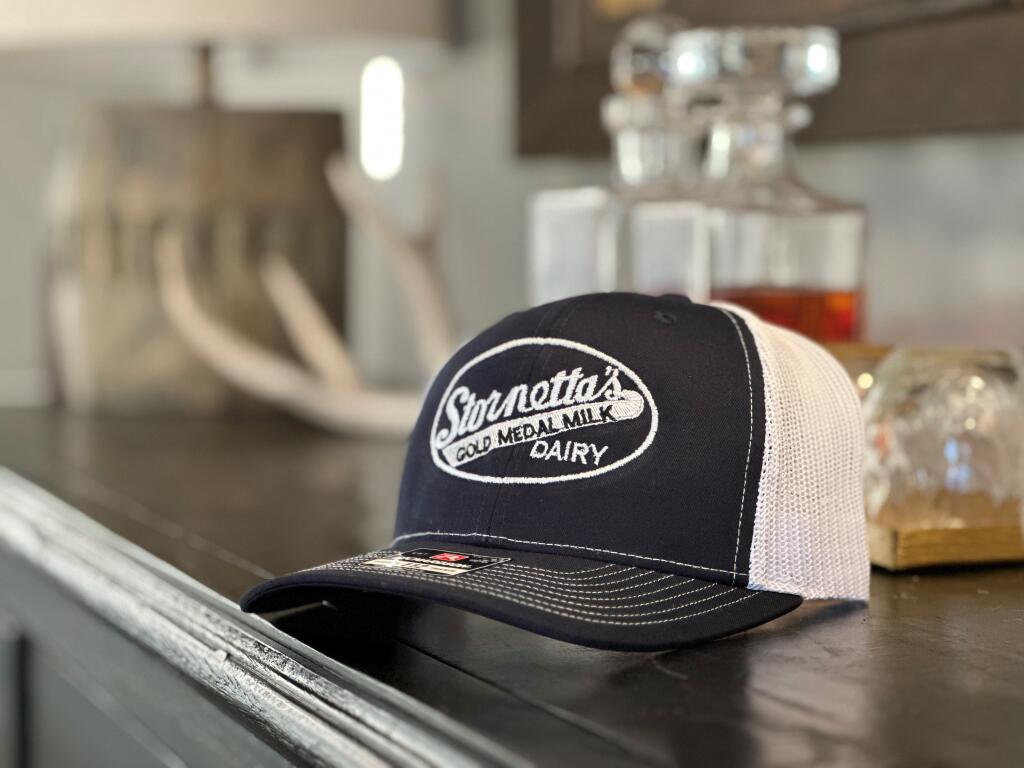 The throwback Stornetta’s trucker hat made by Matt Wirick is an ode to his family’s old dairy farm. He’s been selling the hats at-cost on Facebook, and the last drop of 50 hats sold out within 24 hours. (Submitted)