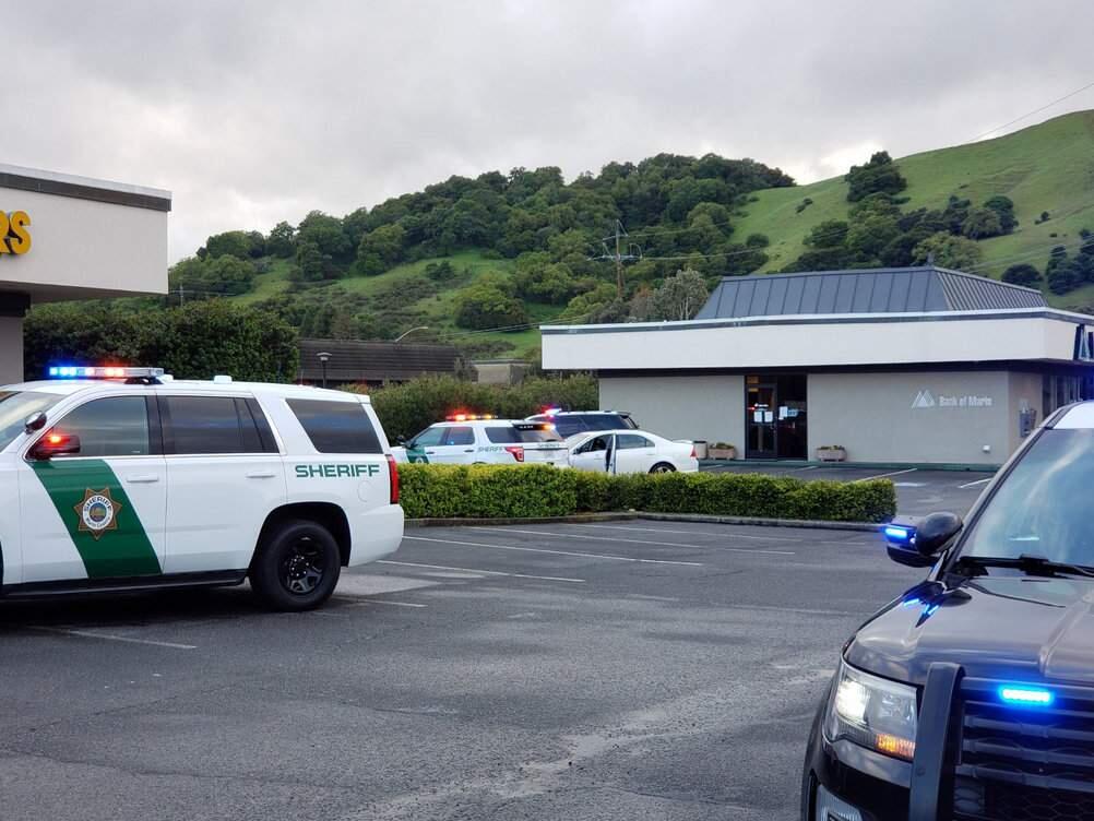 Multiple law enforcement agencies were involved in the arrest of a homeless man who led authorities on a multi-county chase on Saturday, April 4, 2020. (Marin County Sheriff/Twitter)