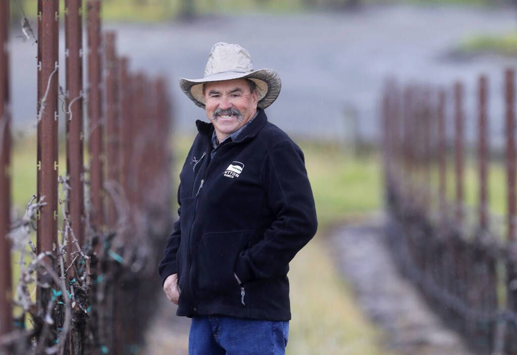 Jose Aceves is the winner of the Vineyard Employee of the Year, presented by the Sonoma County Grapegrower's Foundation. Photo taken at Dutton Ranch in Sebastopol, Monday, Feb. 27, 2023. (Beth Schlanker / The Press Democrat)