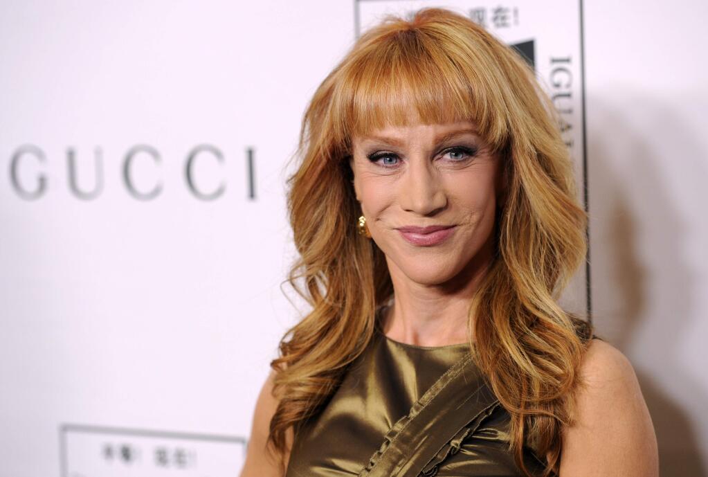 E! network has named Kathy Griffin as the new host of 'Fashion Police,' replacing the late Joan Rivers when it returns in January 2015 for coverage of the Golden Globes. (Photo by Chris Pizzello/Invision/AP, File)