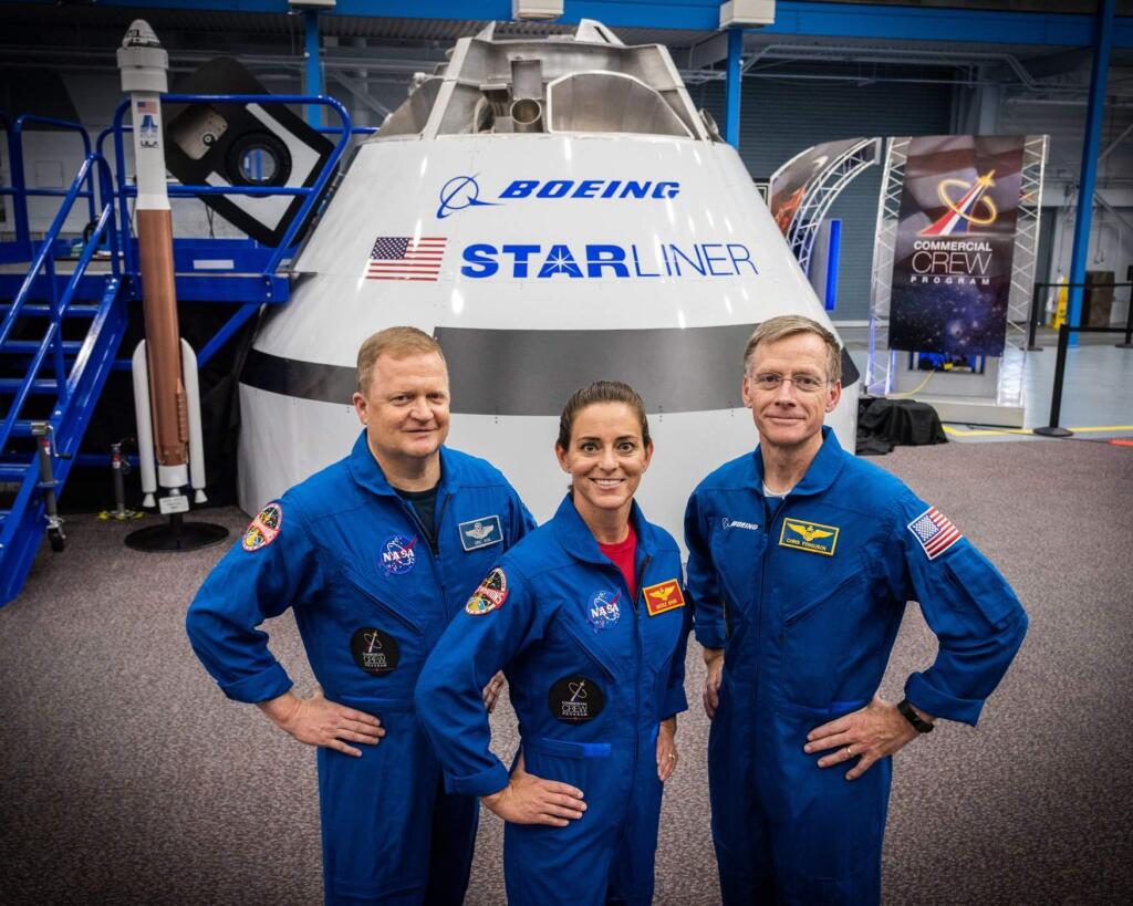 NASA astronauts Eric Boe and Nicole Aunapu Mann and retired NASA astronaut Chris Ferguson will fly on the Boeing crewed test flight. NASA