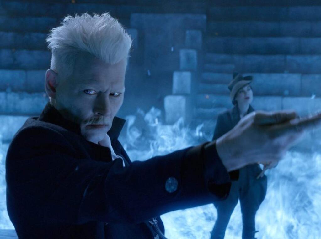 Warner Bros. Pictures Johnny Depp plays the title wizard in 'Fantastic Beasts: The Crimes of Grindelwald.'