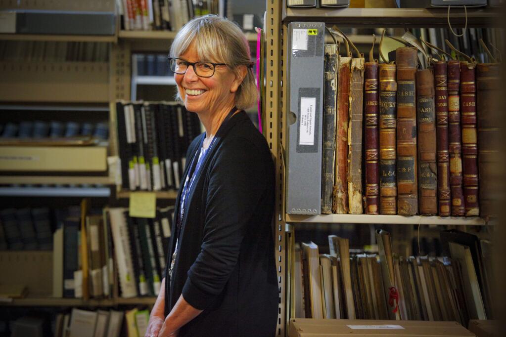 Connie Williams was the Kenilworth Junior High School librarian for decades. She is now the Petaluma History Room librarian. (CRISTINA PASCUAL/ARGUS-COURIER STAFF)