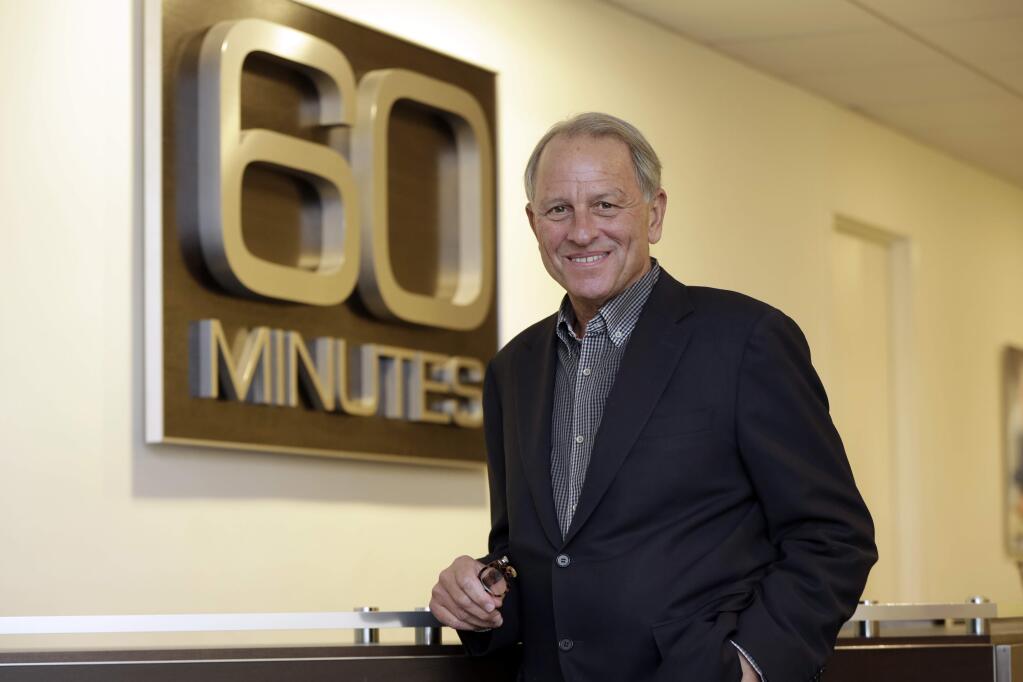 FILE - In this Sept. 12, 2017 file photo, '60 Minutes' Executive Producer Jeff Fager poses for a photo at the '60 Minutes' offices, in New York. Fager, who was named in reports about tolerating an abusive workplace at CBS, stepped down Wednesday, Sept. 12, 2018. (AP Photo/Richard Drew, File)