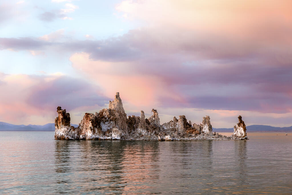 Mono Lake on the eastern edge of the Sierra Nevada on May 20, 2023. Photo by Sierra Farquhar for CalMatters