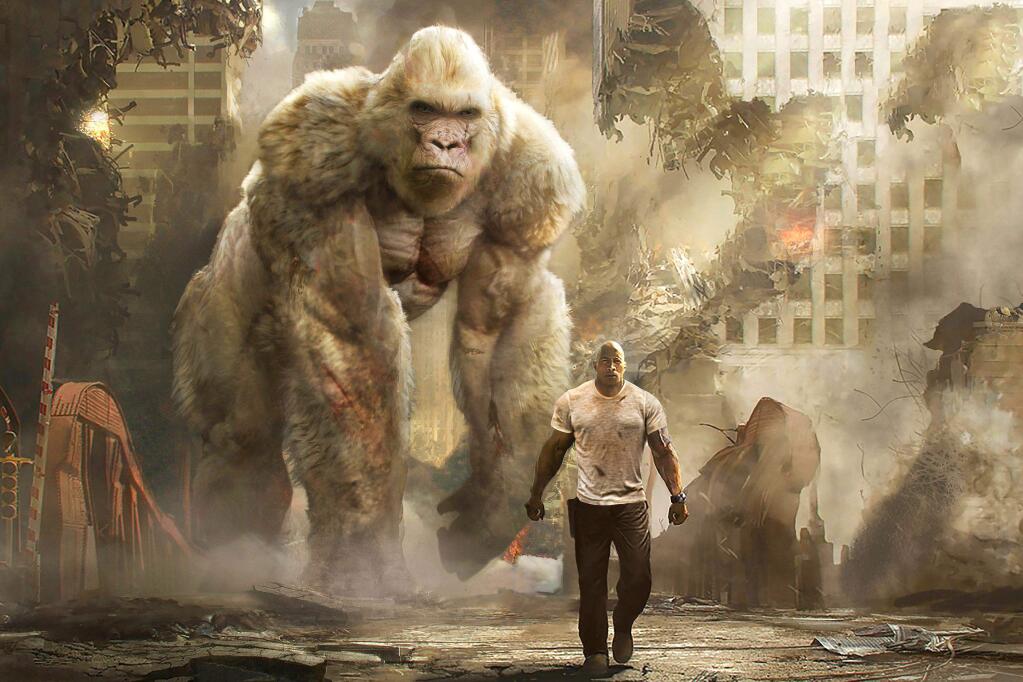 'Rampage,' according to Gil, might have a giant gorilla in it, but it is not the best movie the Rock has made lately.