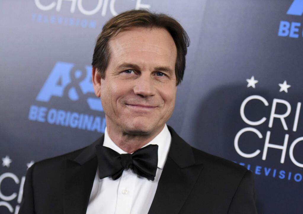 FILE - In this May 31, 2015, file photo, Bill Paxton arrives at the Critics' Choice Television Awards at the Beverly Hilton hotel in Beverly Hills, Calif. A family representative said prolific and charismatic actor Paxton, who played an astronaut in 'Apollo 13' and a treasure hunter in 'Titanic,' died from complications due to surgery. The family representative issued a statement Sunday, Feb. 26, 2017, on the death. (Photo by Richard Shotwell/Invision/AP, File)