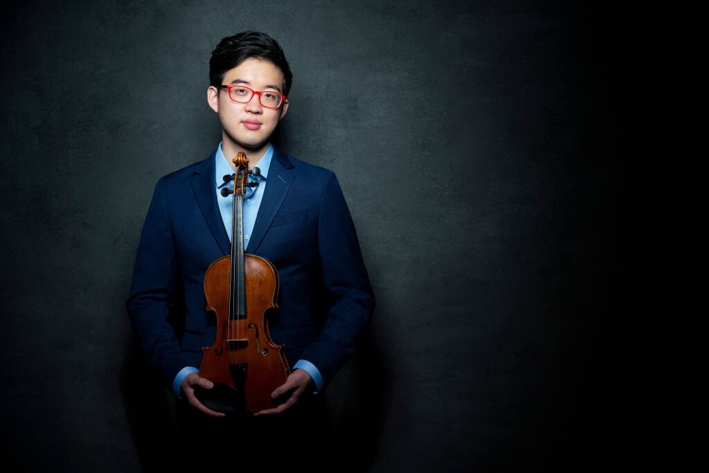 Violinist Julian Rhee will perform Mozart’s Violin Concerto No. 5, the “Turkish,” with the Santa Rosa Symphony this weekend at Weill Hall in the Green Music Center. (Todd Rosenbereg)