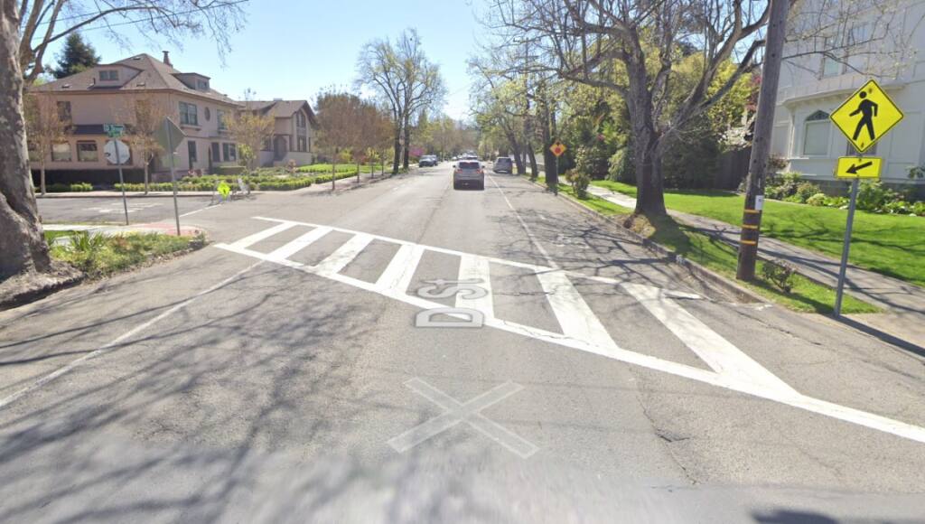 A Google image of D Street.