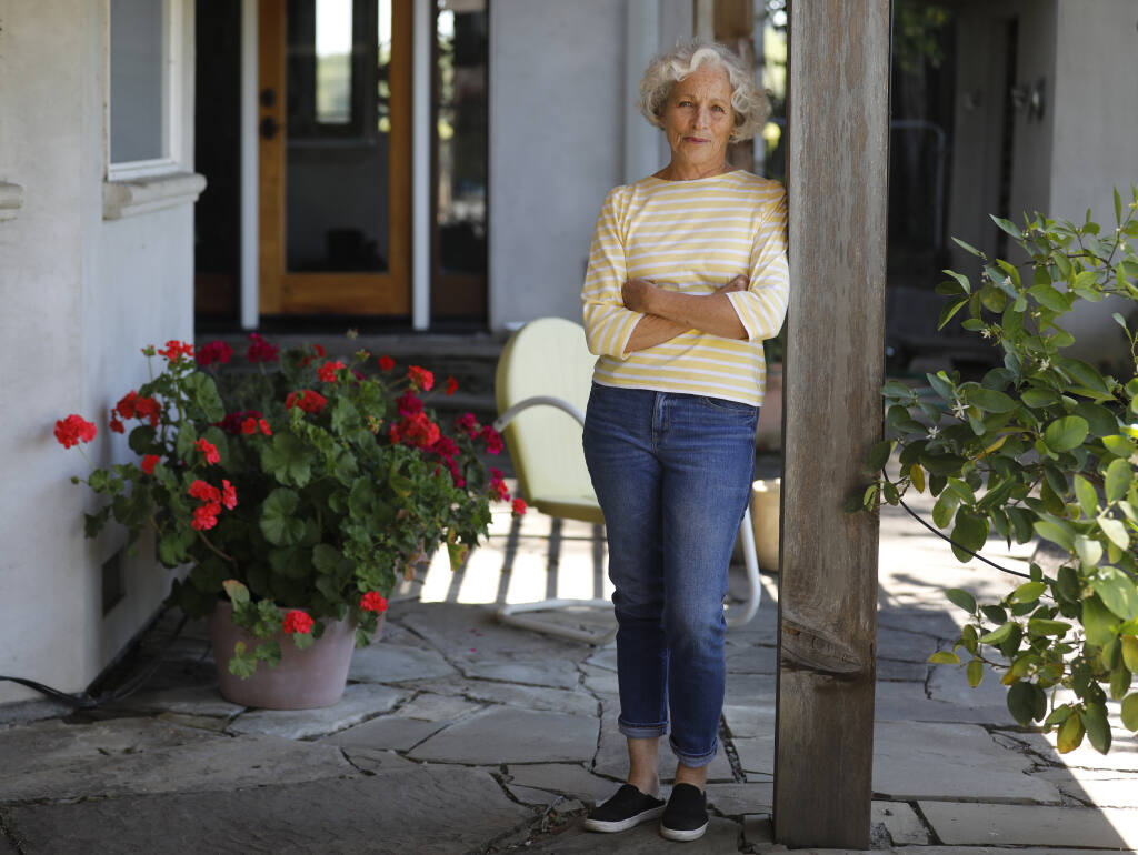 Nancy Palumbo, a retired banker, is a member of the Sonoma County Financial Abuse Specialist Team (FAST). Photo taken at her home in Healdsburg on Wednesday, May 4, 2022. (Beth Schlanker/The Press Democrat)