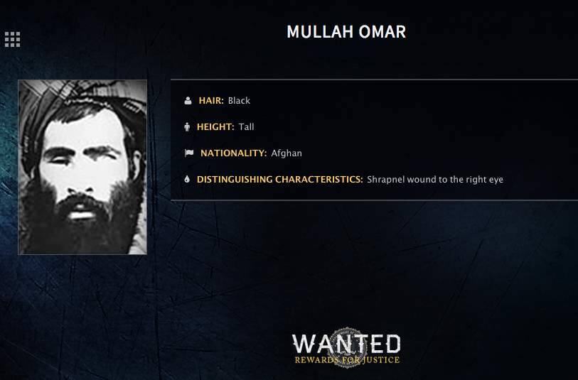 FILE - In this undated image released by the FBI, Mullah Omar is seen in a wanted poster. An Afghan official says his government is examining claims that reclusive Taliban leader Mullah Omar is dead. The Taliban could not be immediately reached for comment on the governments comments about Omar, who has been declared dead many times before. (FBI via AP, File)