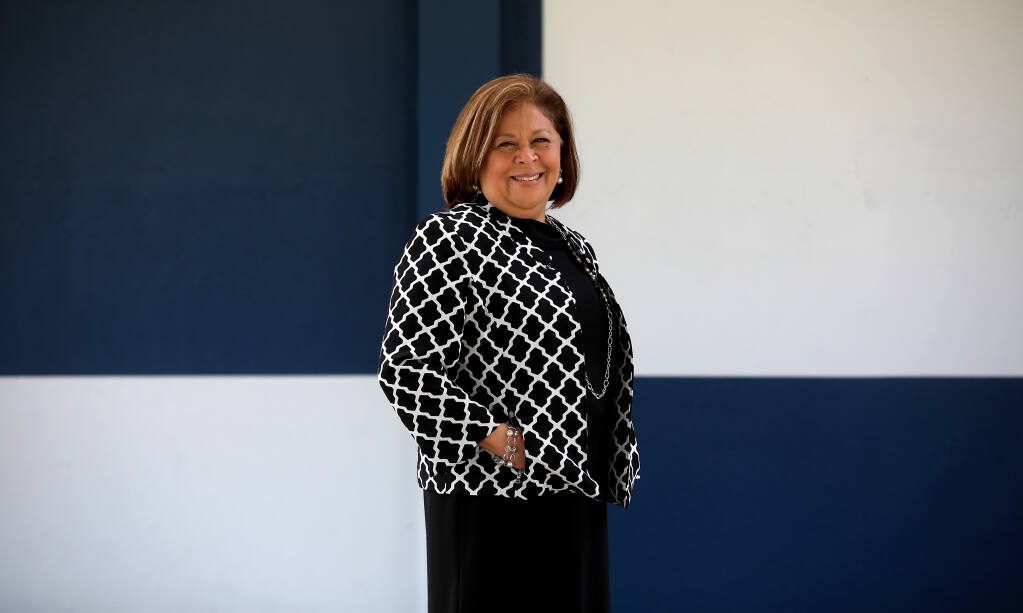 Mayra Perez, superintendent of the Cotati-Rohnert Park Unified School District, Wednesday, March 24, 2021,  in Cotati. (Kent Porter / The Press Democrat file)