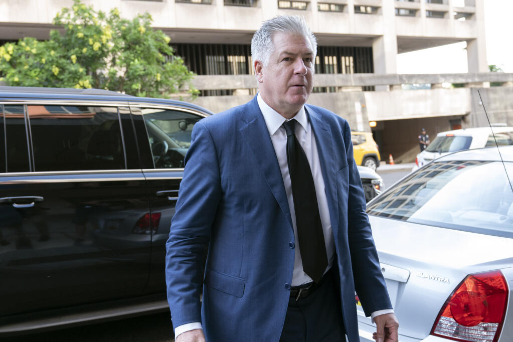 Federal prosecutors overseeing the investigation into former President Donald Trump’s handling of classified documents are seeking to compel one of his lawyers, M. Evan Corcoran, to answer more questions before a grand jury, according to two people familiar with the matter. In this photo, Corcoran arrives at the federal court in Washington, Friday, July 22, 2022. (AP Photo/Jose Luis Magana)