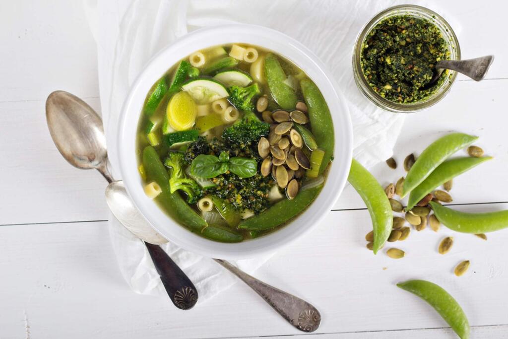 Like all versions of minestrone, this green one is nearly infinitely versatile.