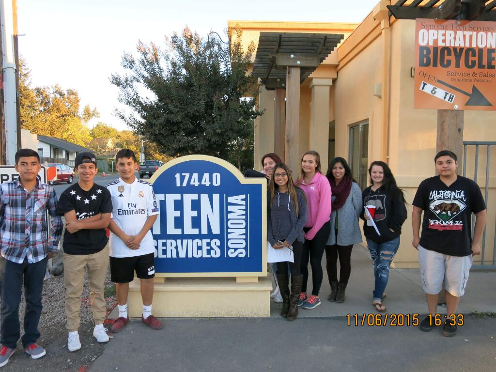 Some of the many teens who participate in Teen Services local programs.