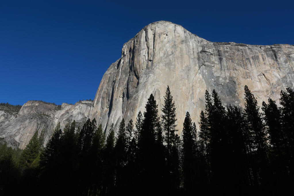 El Capitan in the Yosemite Valley on January 14, 2015.  (Photo by John Burgess/The Press Democrat)