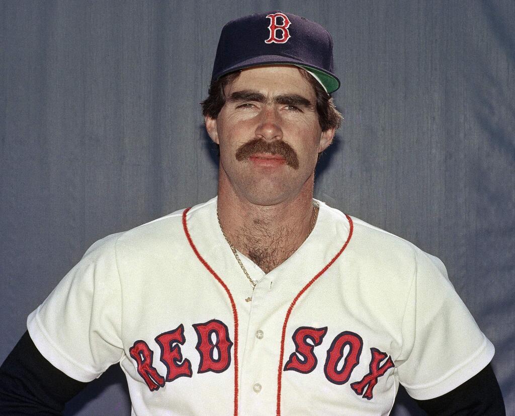 FILE - In this March 1986, file photo, Boston Red Sox first baseman Bill Buckner poses for a photo. Buckner, a star hitter who became known for making one of the most infamous plays in major league history, has died. He was 69. Buckner's family said in a statement that he died Monday, May 27, 2019, after a long battle with dementia. (AP Photo, File)